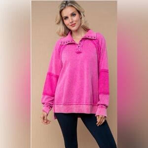 NWOT WHITE BIRCH HIGH/LOW SWEATSHIRT